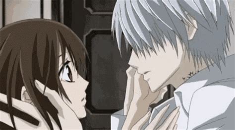 anime in love gif|anime lover kisses in body.